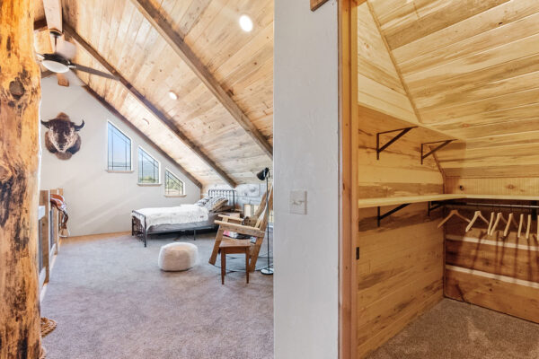 Loft and upstairs closet